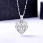 Jinlou Angel Wings Urn Necklace for Ashes Sterling Silver Forever in My Heart Cremation Jewelry for Women Jinlou Angel Wings Urn Necklace for Ashes Sterling Silver Forever in My Heart Cremation Jewelry for Women