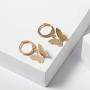 Konpicca Butterfly Hoop Earrings Elegant Animal Dangle Charm Earrings Butterfly Huggie Drop Earrings for Women Girls
