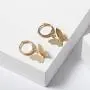 Konpicca Butterfly Hoop Earrings Elegant Animal Dangle Charm Earrings Butterfly Huggie Drop Earrings for Women Girls