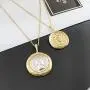 HTSTYLE Gold Coin Necklace Layered Necklace Gold Pendant Double Layered Vintage Necklace Coin Disc Necklace Boho Jewelry for Women HTSTYLE Gold Coin Necklace Layered Necklace Gold Pendant Double Layered Vintage Necklace Coin Disc Necklace Boho Jewelry for Women