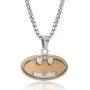 DC Comics Batman Jewelry for Men, Stainless Steel Two Tone Logo Pendant, Necklace DC Comics Batman Jewelry for Men, Stainless Steel Two Tone Logo Pendant, Necklace