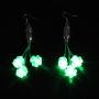 St. Patricks Day Light Up LED Shamrock Earrings