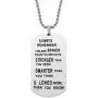 iJuqi Always Remember You are Braver Than You Believe Dog Tag Pendant Necklace, Inspirational Gifts Jewelry for Women Men Teen Girls Boys, Stainless Steel