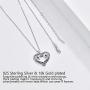 Horse Necklace Sterling Silver Horse Necklace Jewelry Gifts and Heart Shape Horse Pendant for Horse Lover Children Women Girls
