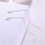 925 Sterling Silver Simple Cross Religious Style Earrings