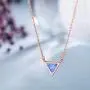 Sister Gifts from Sister, Sister Necklaces, 14K Gold Plated Geometric Created Opal Necklace Big Sister Gifts, Sister Gifts for Sister, Sister Birthday Jewelry Gifts, Sisters Gifts, Gift for Sister (Sister Necklace)