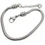 SBI Jewelry Stainless Steel Heart Bracelet for Charm Bead Snake Chain Gift for Women Girls Birthday SBI Jewelry Stainless Steel Heart Bracelet for Charm Bead Snake Chain Gift for Women Girls Birthday