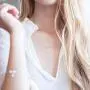 RWQIAN Gold Plated Personalized Name Necklace with Dainty Pendant Initial Monogram Necklace Stainless Steel Chain Jewelry for Women & Teen Princess Ella Girlfriend Customized