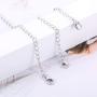 Sllaiss 3 Pieces 925 Sterling Silver Pendant Necklace Bracelet Anklet Chain Extenders for Necklace Lobster Claw Clasps Adjustable Length 1'' 2'' 4''