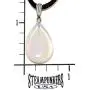 Core Elements - 25mm Classic Pear Drop Opalite Iridescent White Clear - 20-22 inch Black Cord – Crystal Gemstone Carved Necklace Charm Handmade Core Elements - 25mm Classic Pear Drop Opalite Iridescent White Clear - 20-22 inch Black Cord – Crystal Gemstone Carved Necklace Charm Handmade
