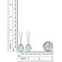 Gem Stone King 925 Sterling Silver Long Drop Dangle Elegant Wedding Bridal Chandelier Teardrop Earrings For Women (2 Inch Pear Shape 16X12MM, 20.00 Cttw) Gem Stone King 925 Sterling Silver Long Drop Dangle Elegant Wedding Bridal Chandelier Teardrop Earrings For Women (2 Inch Pear Shape 16X12MM, 20.00 Cttw)