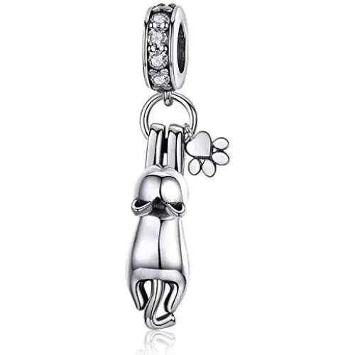 Cute Cat Dangle Charm fit Charms Bracelet Necklace Cute Cat Dangle Charm fit Charms Bracelet Necklace