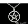 Badali Jewelry Officially Licensed Harry Dresdens Pentacle Necklace, Jim Butchers Dresden Files Directly from in White Bronze