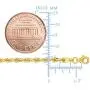 10k REAL Yellow Gold 1.50mm,2mm,2.5mm,3.2mm, OR 4mm Shiny Hollow Rope Chain Necklace for Pendants and Charms with Lobster-Claw Clasp (7'' 8'',10'' 16'', 18'' 20'' 22'' or 24 inch)