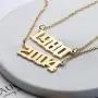 Joycuff Birth Year Number Necklaces Old English Necklace for Women Daughter Teen Girl Sister Personalized Christmas Birthday Jewelry 18K Real Gold Stainless Steel Pendant Joycuff Birth Year Number Necklaces Old English Necklace for Women Daughter Teen Girl Sister Personalized Christmas Birthday Jewelry 18K Real Gold Stainless Steel Pendant