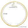 JIBSA 18K Gold Plated Choker Layered Thin Dainty Chain Necklace 14'' 16'' 18'' Long for Women Teen Girls Fashion Jewelry