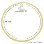 JIBSA 18K Gold Plated Choker Layered Thin Dainty Chain Necklace 14'' 16'' 18'' Long for Women Teen Girls Fashion Jewelry