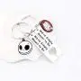 FUSTMW Jack and Sally Inspired Gifts We’re Simply Meant to be Keychian Nightmare Before Christmas Jewelry Movie Fan Gift Couples Gifts