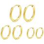 Surgical Stainless Steel Thin Hoop Earrings 6mm/8mm/10mm Small Huggie Hoop Earrings for Women and Men