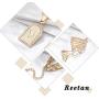 Reetan Gothic Layered Nefertiti Necklaces Gold African Map Pendant Necklace Chain Rave Party Necklaces Jewelry Accessories for Women and Girls