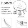 FUSTMW AA Recovery Bracelet Sobriety Gift Alcoholics Anonymous Gift AA Sober Recovery Jewelry AA Sobriety Bracelet Believe in Yourself and You Will Be Unstoppable