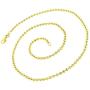 925 Italian Sterling Silver 2mm - 6mm Ball Bead Moon Cut Chain, FREE Microfiber Cloth, Yellow Gold Dog Tag Solid Necklace, Giorgio Bergamo