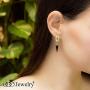 555Jewelry Stainless Steel Small Edgy Triangle Dangle Earrings for Women & Girls