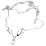 ByLove Jewelry Sterling Silver Natural Gemstone Pendant Reindeer Pendant Necklace 18''