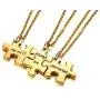 PJ Jewelry Personalized Customized 3/4/5 Pieces Matching Puzzle Piece BFF Friendship Necklaces Set,Soul Sister Gift