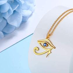 Symbol of Protection Necklace for Men Women 925 Sterling Silver Egypt Eye of Horus/Tree of Life Drop Pendant/ Wavy Cross Men Necklace/Round Star of David Amulet Pendant Necklace Amulet Jewelry Gift