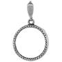 Sterling Silver Dime Bezel 18 mm Coins Prong Back Illusion Edge 10 cent Coin NOT Included