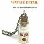 UMBRELLALABORATORY Alice in Wonderland Fairy Glow in The Dark Kawaii Necklace-Drink me
