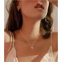 Vintage Cross Pendant Necklace for Women Girls Men Sterling Silver Simple Handmade Hammered Crucifix Prayer Jewelry Adjustable Chain Choker Necklace Jewelry Gift