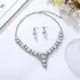 SCWADEY Bridal Jewelry Set Austrian Crystal Necklace and Dangle Earrings Fit for Wedding Dress Elegant Gift for Bridesmaid Party Birthday Prom Sets Box Packaging SCWADEY Bridal Jewelry Set Austrian Crystal Necklace and Dangle Earrings Fit for Wedding Dress Elegant Gift for Bridesmaid Party Birthday Prom Sets Box Packaging