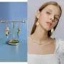 DAMLENG 5 Pairs Lightweight Handmade Long Bohemian Gold Hollow Leaf Dangle Drop Hook Earrings Set for Women Girls Gifts Lightweight Statement Jewelry DAMLENG 5 Pairs Lightweight Handmade Long Bohemian Gold Hollow Leaf Dangle Drop Hook Earrings Set for Women Girls Gifts Lightweight Statement Jewelry