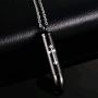 MEMORIALU Celtic Cross Bullet Urn Necklaces for Ashes Cremation Jewelry Keepsake Memorial Pendant