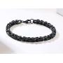 MPRAINBOW Stainless Steel 6MM/8MM Width Punk Cool Bike Motorcycle Link Chain Bracelet & Necklace Sets Gift for Men Women,Hip Hop Jewelry