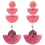 LOYALLOOK 2 Pairs Bohemian Tassel Drop Earring for Women Girls Handmade Bead Raffia Palm Tiered Long Dangle Statement Tassel Earrings LOYALLOOK 2 Pairs Bohemian Tassel Drop Earring for Women Girls Handmade Bead Raffia Palm Tiered Long Dangle Statement Tassel Earrings
