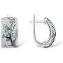 Santuzza 925 Sterling Silver Delicate Cherry Tree Earrings Green Spinel Cubic Zirconia Fashion Jewelry Santuzza 925 Sterling Silver Delicate Cherry Tree Earrings Green Spinel Cubic Zirconia Fashion Jewelry