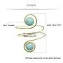 Q&Q Fashion Egypt Cleopatra Turkey Double Blue Stone Swirl Spiral Dancer Upper Arm Cuff Armlet Armband Bangle Dia. 6.8cm(2.67'') Q&Q Fashion Egypt Cleopatra Turkey Double Blue Stone Swirl Spiral Dancer Upper Arm Cuff Armlet Armband Bangle Dia. 6.8cm(2.67'')