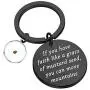 FAADBUK Christian Gift Mustard Seed Keychain If You Have Faith Like A Grain of Mustard Seed You Can Move Mountains Jewelry Religious Inspirational Jewelry for Friend Family