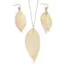 BOUTIQUELOVIN Filigree Long Leaf Pendant Dangle Necklace and Earring Jewelry Set Fashion Gifts for Women Girls BOUTIQUELOVIN Filigree Long Leaf Pendant Dangle Necklace and Earring Jewelry Set Fashion Gifts for Women Girls