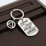 CENWA AA Recovery God Grant Me The Serenity Christian Prayer Dog Tag Keychain Sobriety Gift AA Symbol Keychain CENWA AA Recovery God Grant Me The Serenity Christian Prayer Dog Tag Keychain Sobriety Gift AA Symbol Keychain