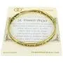 Jewelry Nexus St. Francis Prayer Engraved Twist Bangle Inspirational Bracelet with Prayer Card Jewelry Nexus St. Francis Prayer Engraved Twist Bangle Inspirational Bracelet with Prayer Card
