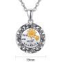 TANGPOET Locket Necklace That Holds Pictures Sunflower Rose Tree of Life 925 Sterling Silver Photo Heart Lockets Necklace Birthday Gifts for Women