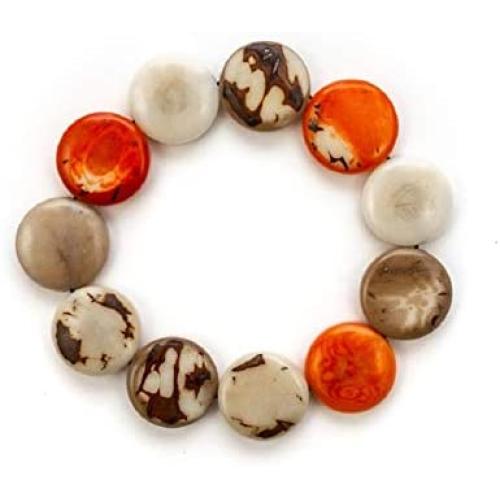 Earth Accessories Boho Bracelets for Women - Plant Based and Sustainable Bohemian Bracelet and Jewelry - Hippie Bracelets or Stretch Chunky Beaded Bracelets