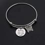 AKTAP Inspirational Bangle Bracelets Believe You Can and You Will Butterfly Charm Bracelet Encouragement Gift Faith Bracelet