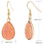 BaubleStar Chic Simulated Druzy Earrings Tear Drop Dangle Earrings