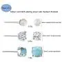 Sterling Silver Stud Earrings Hypoallergenic Earring Jewelry Gifts for Women Teen Girls Pack of 4 (Amethyst Opal CZ Earrings) Sterling Silver Stud Earrings Hypoallergenic Earring Jewelry Gifts for Women Teen Girls Pack of 4 (Amethyst Opal CZ Earrings)