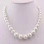 HAPPYAN Handmade Faux Pearl Necklace and Clip on Earrings Jewelry Sets for Women Bib Choker Collar Necklace